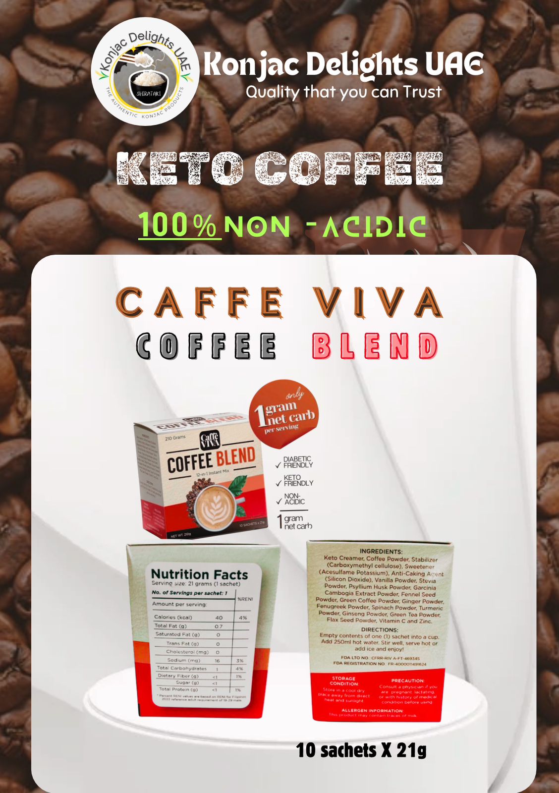 Keto Coffee (10SACHETS per box)